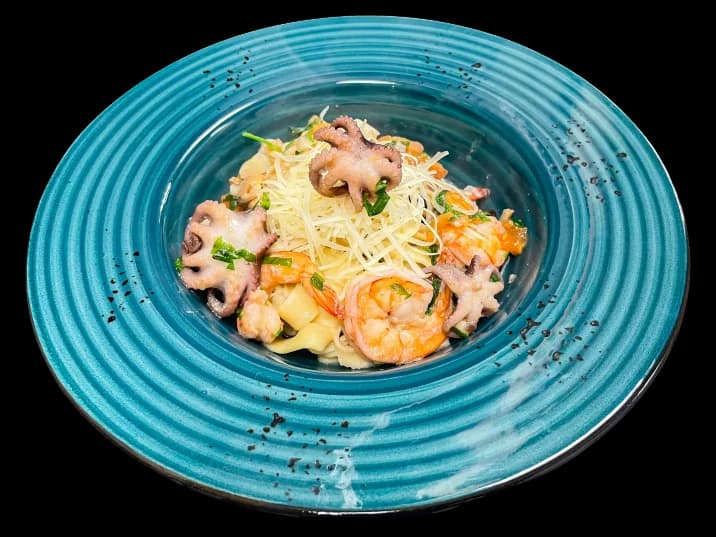 Лингвини с морепродуктами
